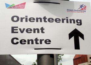 Signage to the Event Centre in the Olympic Park